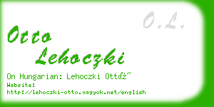 otto lehoczki business card